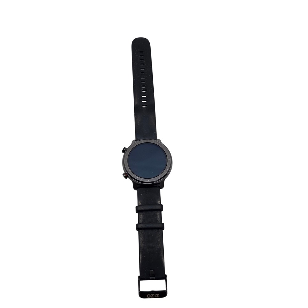 Zizo Tyme Elite Smartwatch Black Silicone Band Fitness Tracker Round Case